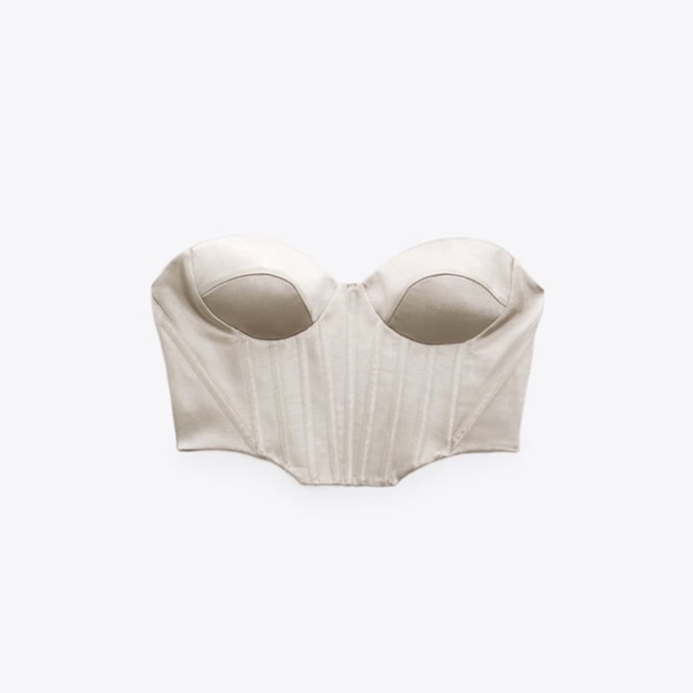 Zara Cream Crop Top